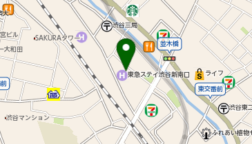 ダイイチパーク渋谷新南口の地図画像