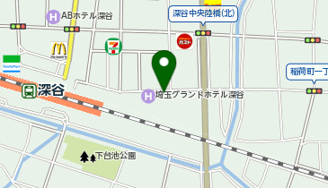 埼玉グランドホテル深谷 第1駐車場の地図画像