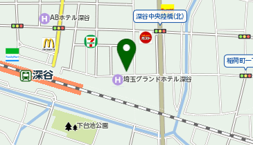 埼玉グランドホテル深谷 第2駐車場の地図画像