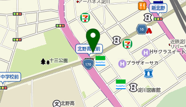 AZパーク24十三本町1丁目の地図画像
