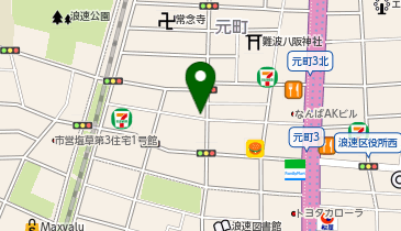 AZパーク24浪速元町3丁目の地図画像