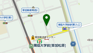 アシストパーク草加松原第1駐車場の地図画像