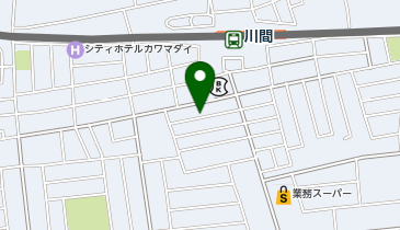パークテラス川間駅前の地図画像