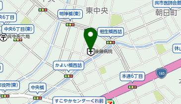 後藤病院駐車場の地図画像