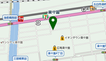 楽々園駅前パークの地図画像