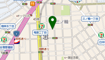 &alpha;パーキング三ノ輪009の地図画像