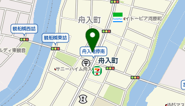 JPMウオンツ舟入町店駐車場の地図画像