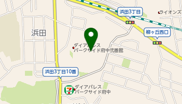 ペルル府中浜田来客者駐車場の地図画像