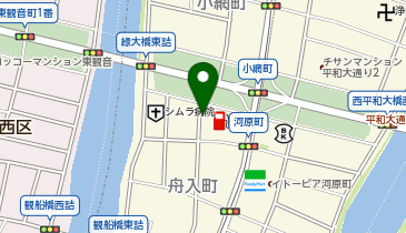 まるとめパーキング舟入町の地図画像