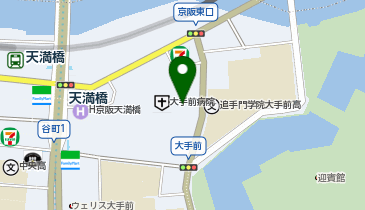 京阪パーキング 大手前病院の地図画像
