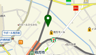 京阪パーキング ステーションヒル枚方(枚方モール駐車場)の地図画像