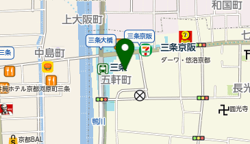 京阪パーキング三条駅前の地図画像