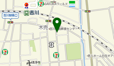 パークデイズ吉川木売 One Day Park 3の地図画像