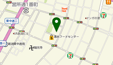 パーキングスペース 新潟古町第4駐車場の地図画像