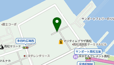 シンボルタワー地下駐車場(サンポート高松地下駐車場)の地図画像