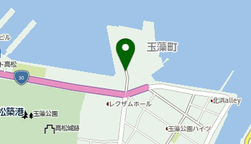 香川県玉藻町駐車場の地図画像