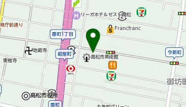 高松市立美術館地下駐車場の地図画像