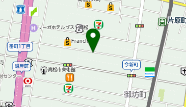 丸亀町くるりん駐車場の地図画像