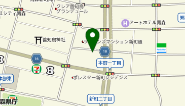 アウトエア新町2丁目の地図画像