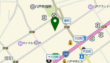 八戸市アウトエア番町パーキングの地図画像
