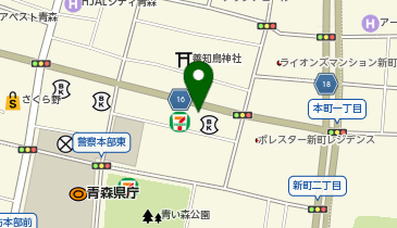 新町二丁目駐車場の地図画像