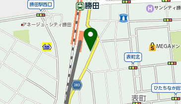 ONE'S PARK 勝田駅第4駐車場の地図画像