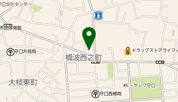 カーパーク橋波西之町2丁目の地図画像