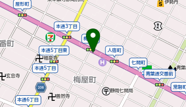 しずなびパーキング梅屋町の地図画像