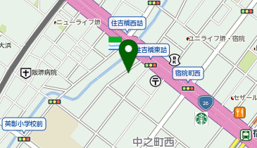 パーキングプレイス宿院町西の地図画像