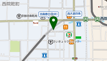 西院パーキングの地図画像