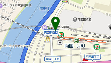 Parking in 両国駅前の地図画像