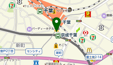 千葉駅西口第2自転車駐車場の地図画像