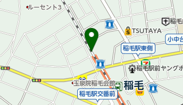 稲毛駅第1自転車駐車場の地図画像