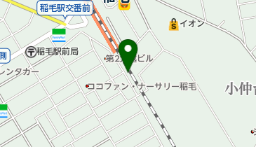 稲毛駅第2自転車駐車場の地図画像