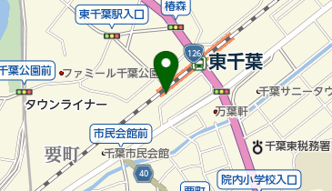 東千葉駅第1自転車駐車場の地図画像