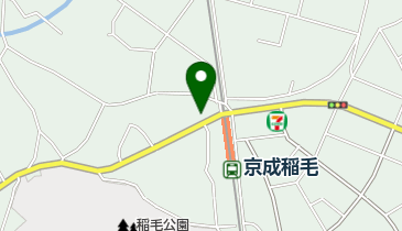 京成稲毛駅第1自転車駐車場の地図画像