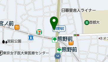 熊野前第1自転車置場の地図画像