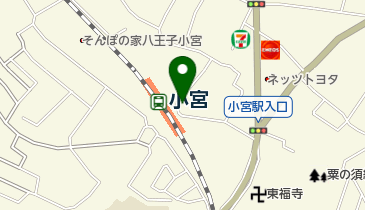 小宮駅臨時自転車駐車場の地図画像