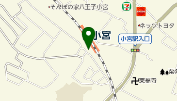 小宮駅南口自転車駐車場の地図画像