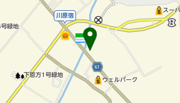 川原宿大橋自転車駐車場の地図画像