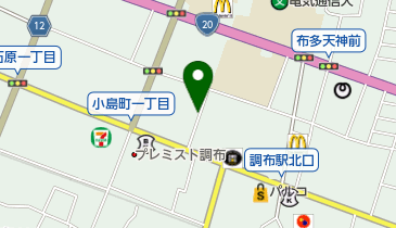 調布駅北代替第1自転車等駐車場の地図画像