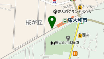 西武鉄道東大和市駅駐輪場の地図画像