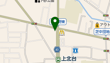上北台駅臨時第3自転車等駐車場の地図画像