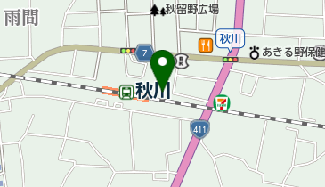 秋川駅北口第1自転車等駐車場の地図画像