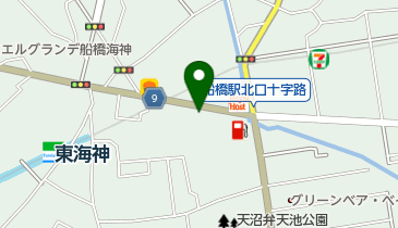 船橋駅北口自転車等駐車場の地図画像