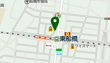 東船橋駅第1自転車等駐車場の地図画像