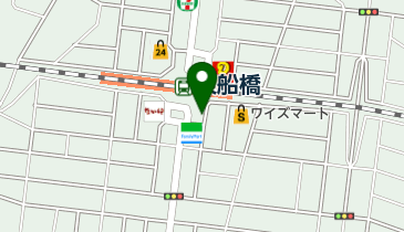 東船橋駅第2自転車等駐車場の地図画像