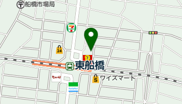 東船橋駅第3自転車等駐車場の地図画像
