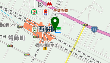 西船橋駅第10自転車等駐車場の地図画像