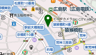 広島駅南口第一自転車等駐車場の地図画像